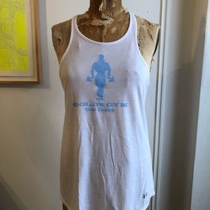 New Gold’s Gym North Carolina Tee Tank Heat Gear Large Under Armour